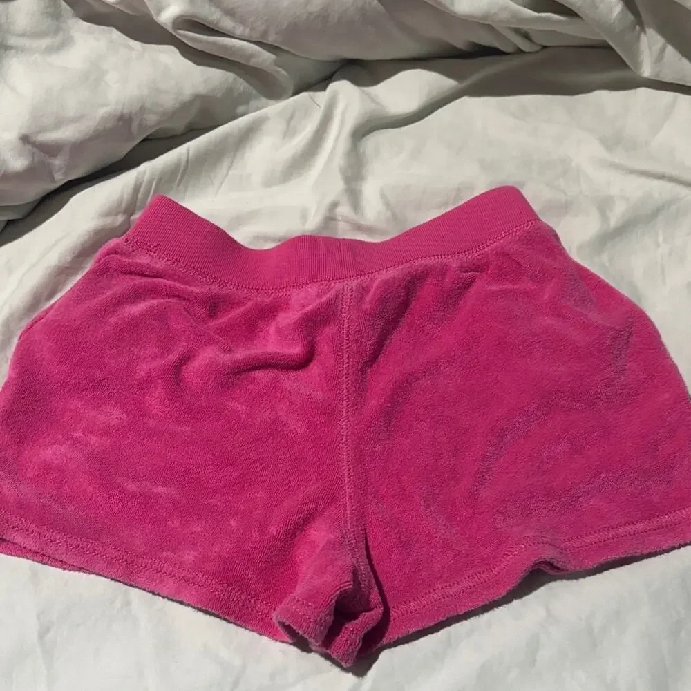 Ralph Lauren 6 Vibrant Pink Terry Cloth Shorts elastic waist worn once euc